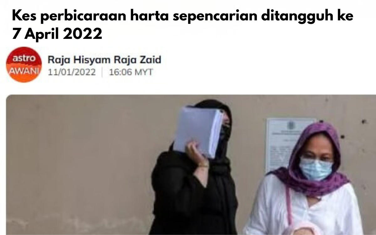 Tuntutan Harta Sepencarian, Memudahkan Atau Menyusahkan Plaintif/Penuntut?